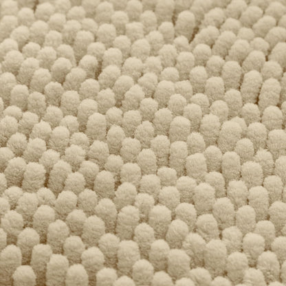 Chenille Bathroom Rug Set 3 Piece Ultra Soft Non Slip Absorbent Bath Mat