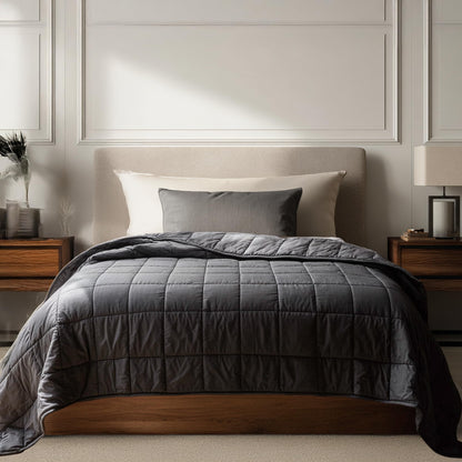 Weighted Blanket 400 Thread Count All Season Bed Throw Premium Comfort