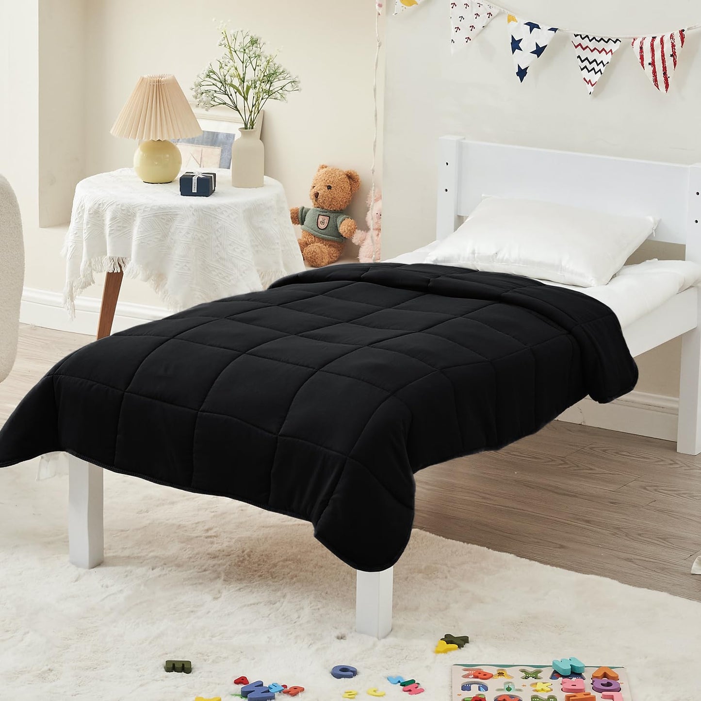 Cooling Weighted Blanket Microfiber Glass Bead Machine Washable Heavy Blanket