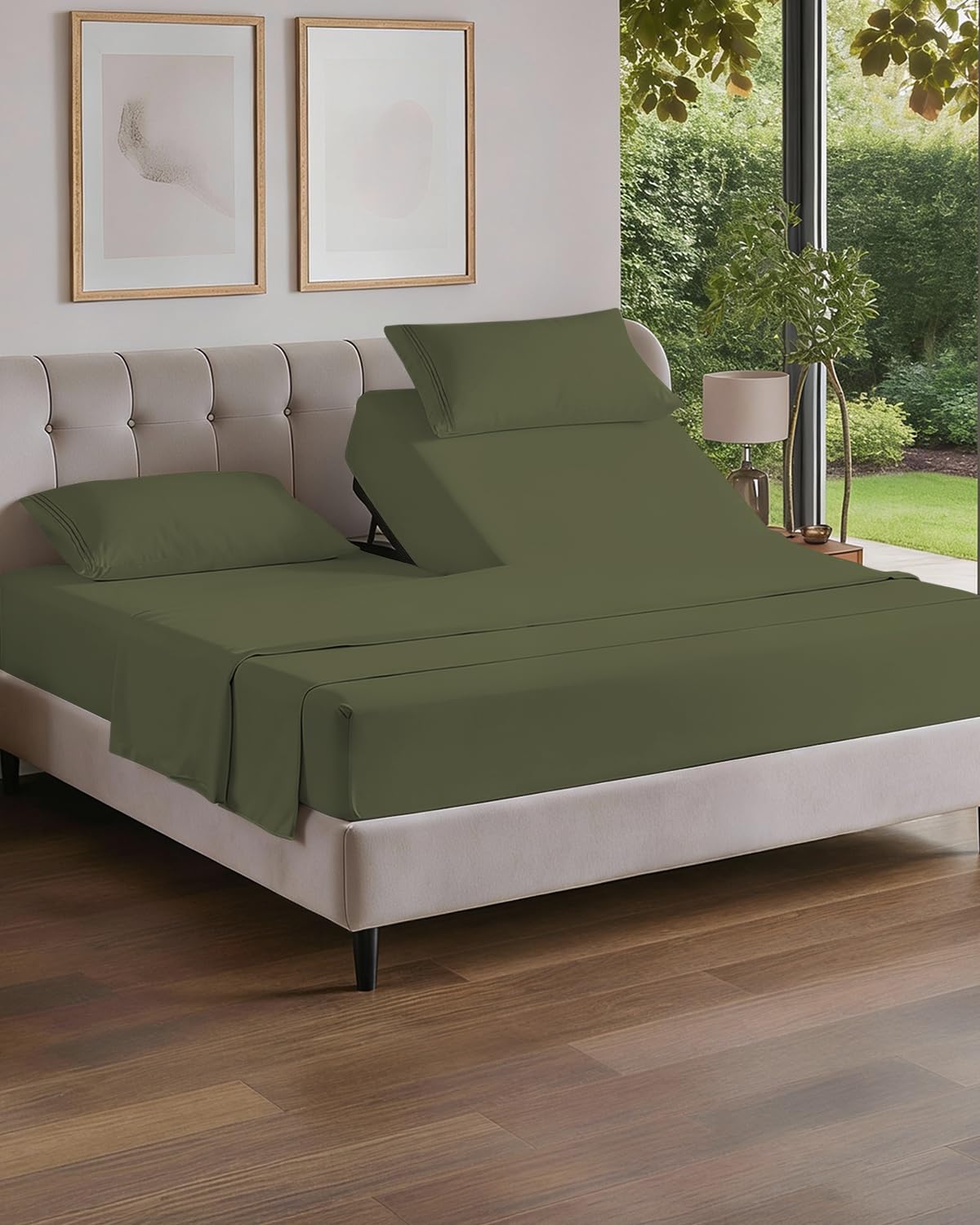 Cooling Sheet Set 4 Piece Ultra Soft Deep Pocket Breathable Bedding