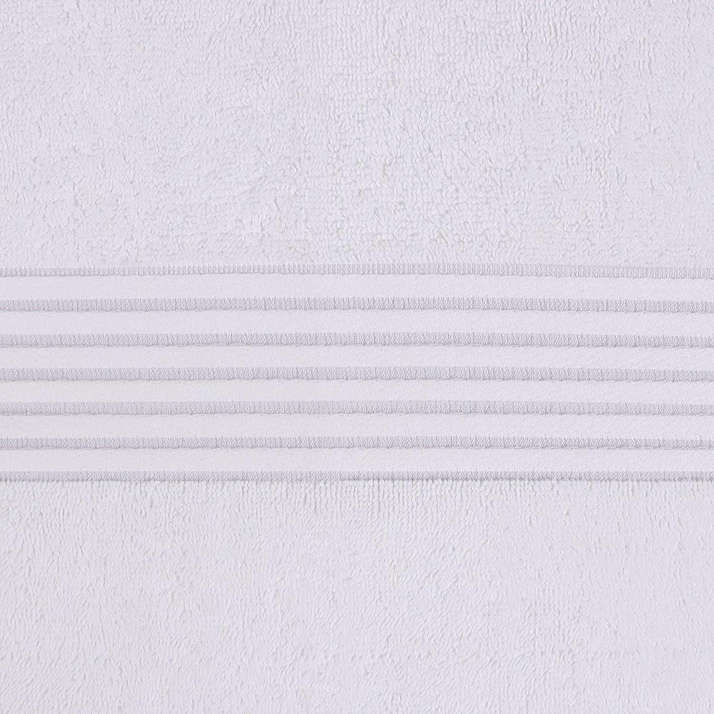 Cotton Bath Towel Set 27x54 Ring Spun Soft Absorbent 12 Pack White
