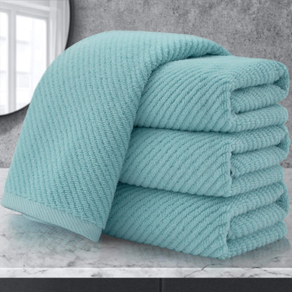 Cotton Bath Towel Set 6 Piece Soft Quick Dry Bathroom Towels Large Gift Set