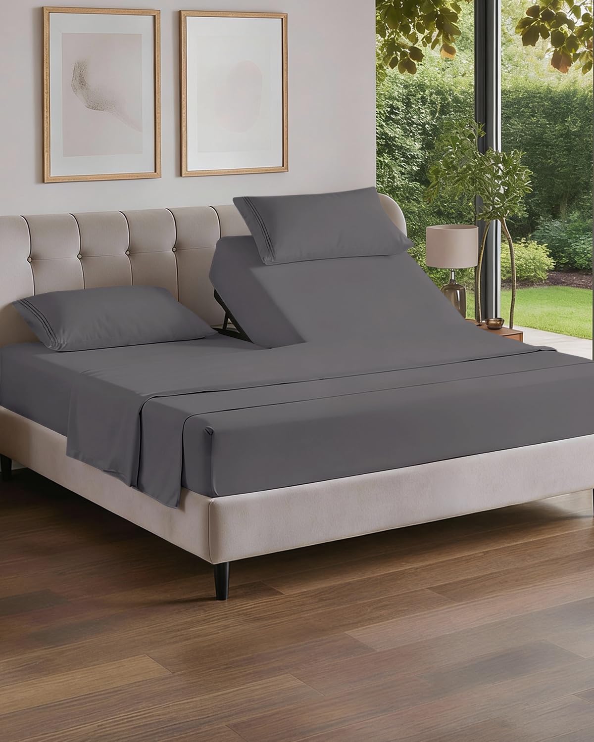 Cooling Sheet Set 4 Piece Ultra Soft Deep Pocket Breathable Bedding