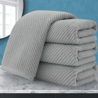 Cotton Bath Towel Set 6 Piece Soft Quick Dry Bathroom Towels Large Gift Set