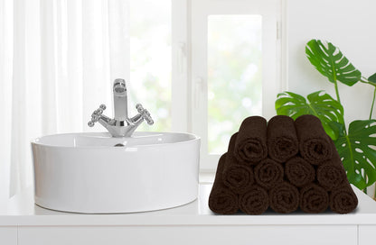 Cotton Washcloth Set 24 Pack Soft Absorbent Face Towels Ring Spun 12x12