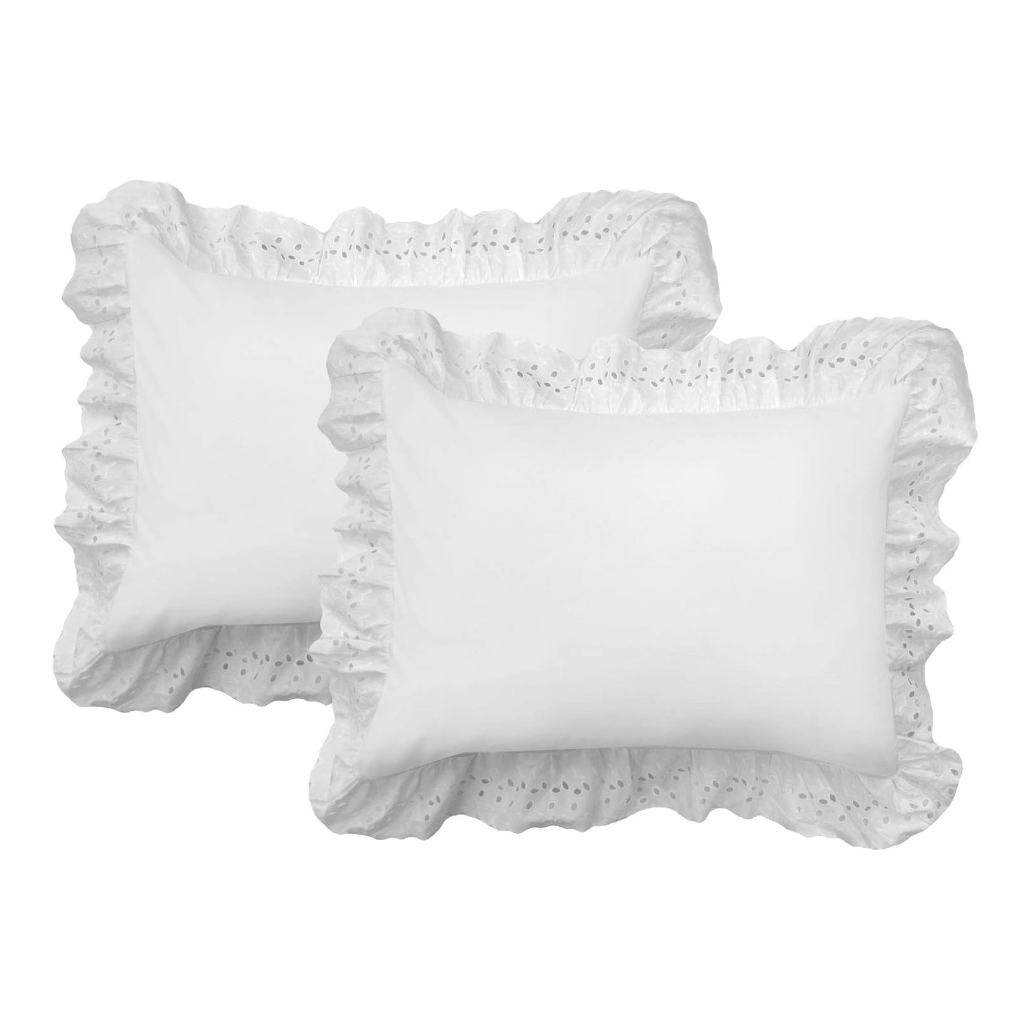 FRESH IDEAS Ruffled Bed Pillow Shams