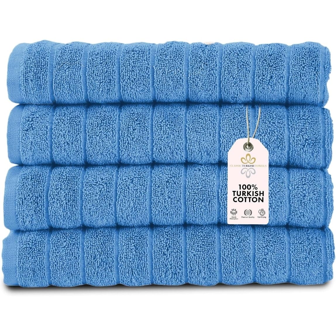 Turkish Cotton Luxury Towel Set Ultra Absorbent Spa Bath Towels