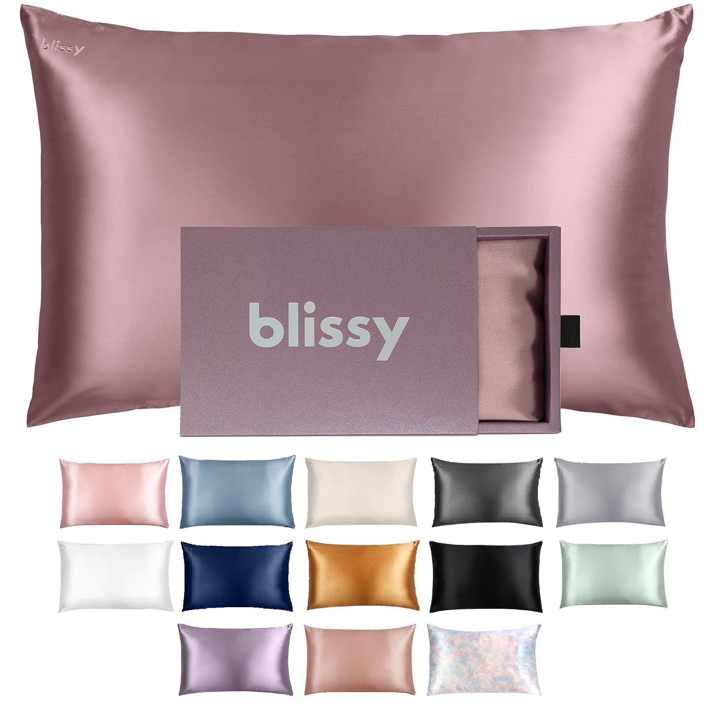 Silk Pillowcase 100% Mulberry Silk 22 Momme Smooth Hair Skin Pillow Cover
