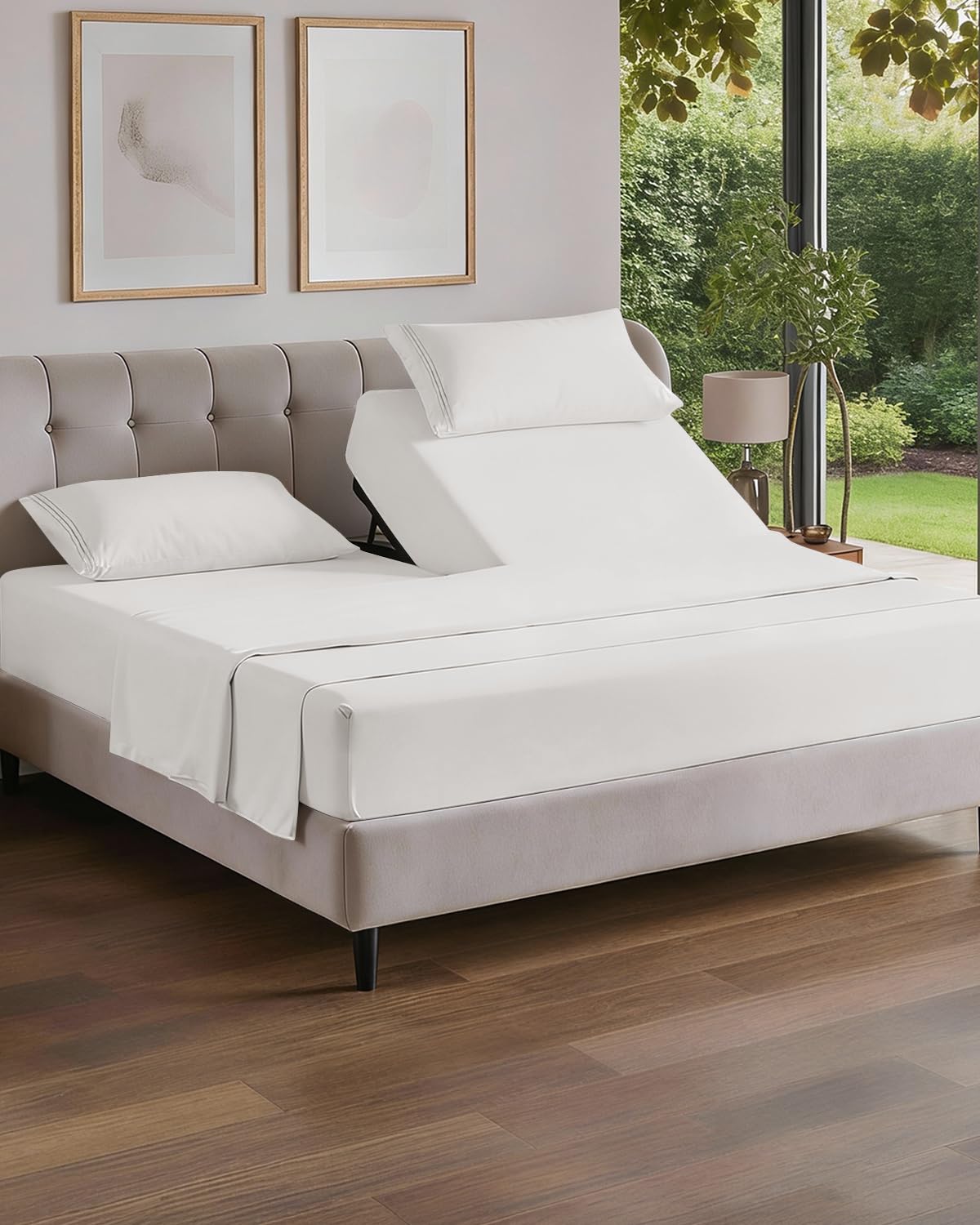 Cooling Sheet Set 4 Piece Ultra Soft Deep Pocket Breathable Bedding
