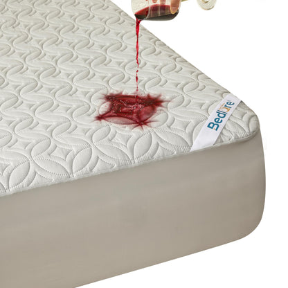 Quilted Waterproof Mattress Protector Deep Pocket Breathable Fitted Mattress Cover