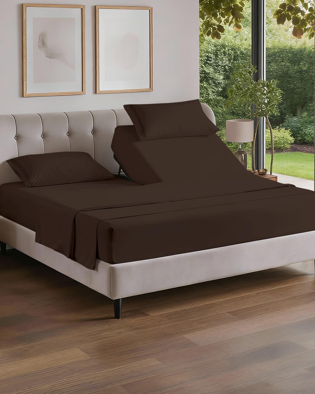Cooling Sheet Set 4 Piece Ultra Soft Deep Pocket Breathable Bedding