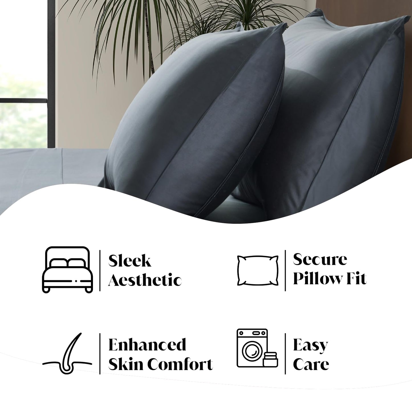 Bamboo Full Sheet Set Cooling Deep Pocket Ultra Soft Bedding