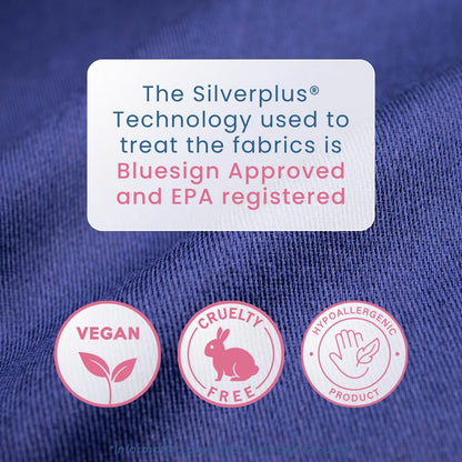 Silver Ion Pillowcases Hypoallergenic Sensitive Skin Pillow Covers