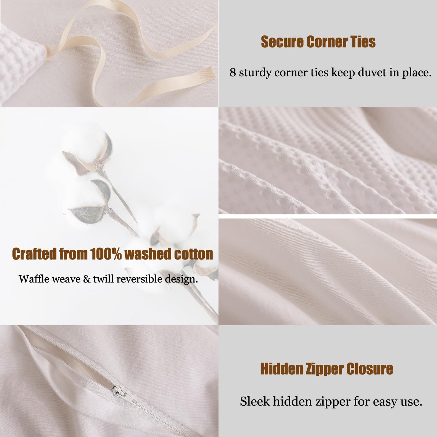 Cotondream Duvet Cover Set Washed Cotton