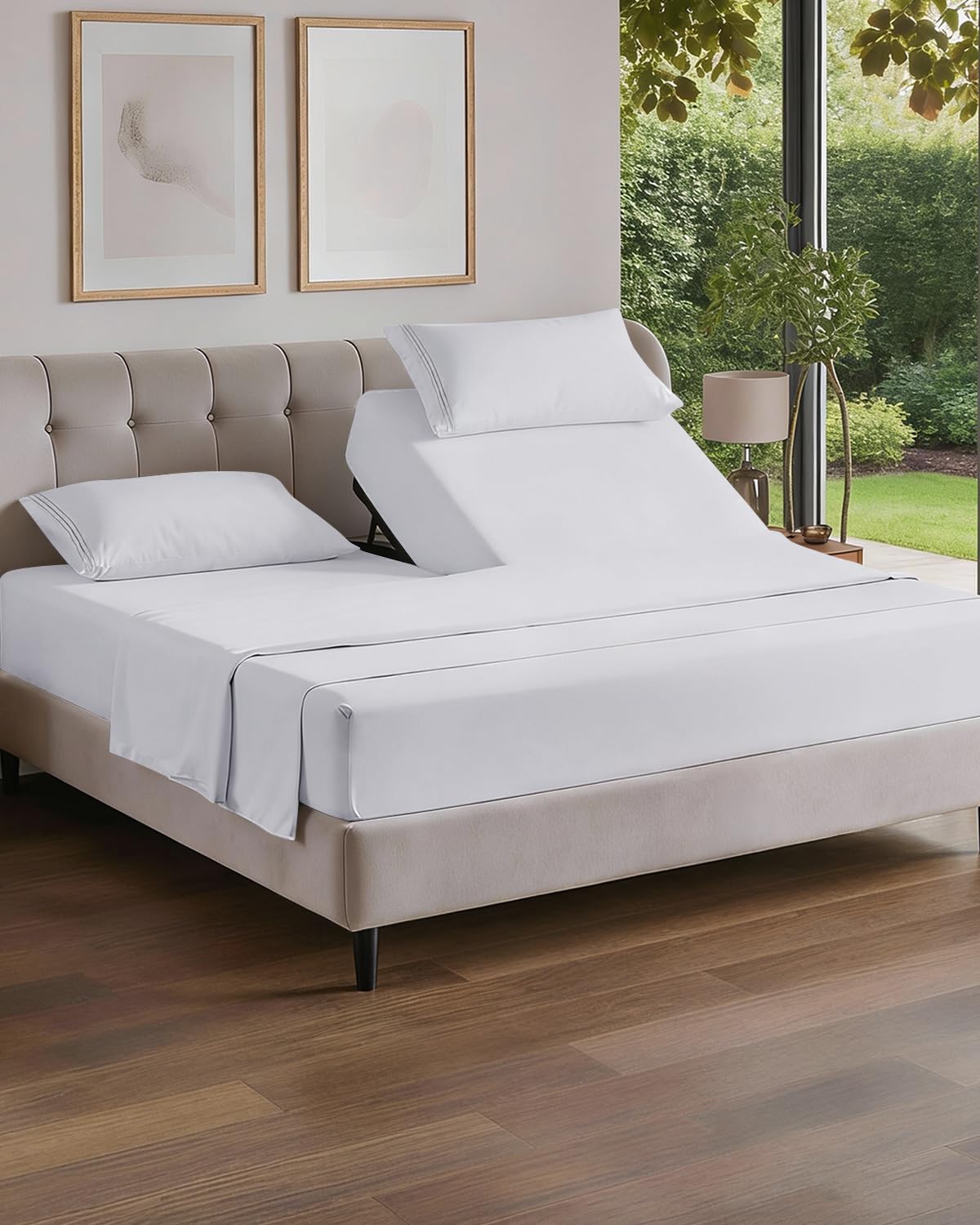 Cooling Sheet Set 4 Piece Ultra Soft Deep Pocket Breathable Bedding