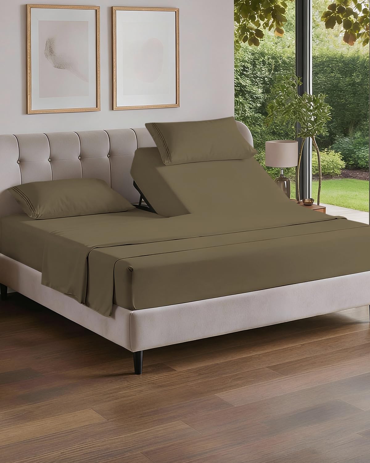 Cooling Sheet Set 4 Piece Ultra Soft Deep Pocket Breathable Bedding
