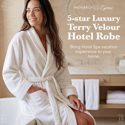 MONARCH Terry Velour Bathrobe