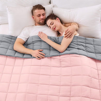 Cooling Weighted Blanket Microfiber Glass Bead Machine Washable Heavy Blanket