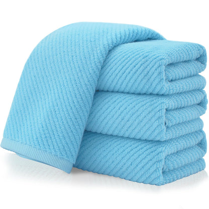 Cotton Bath Towel Set 6 Piece Soft Quick Dry Bathroom Towels Large Gift Set