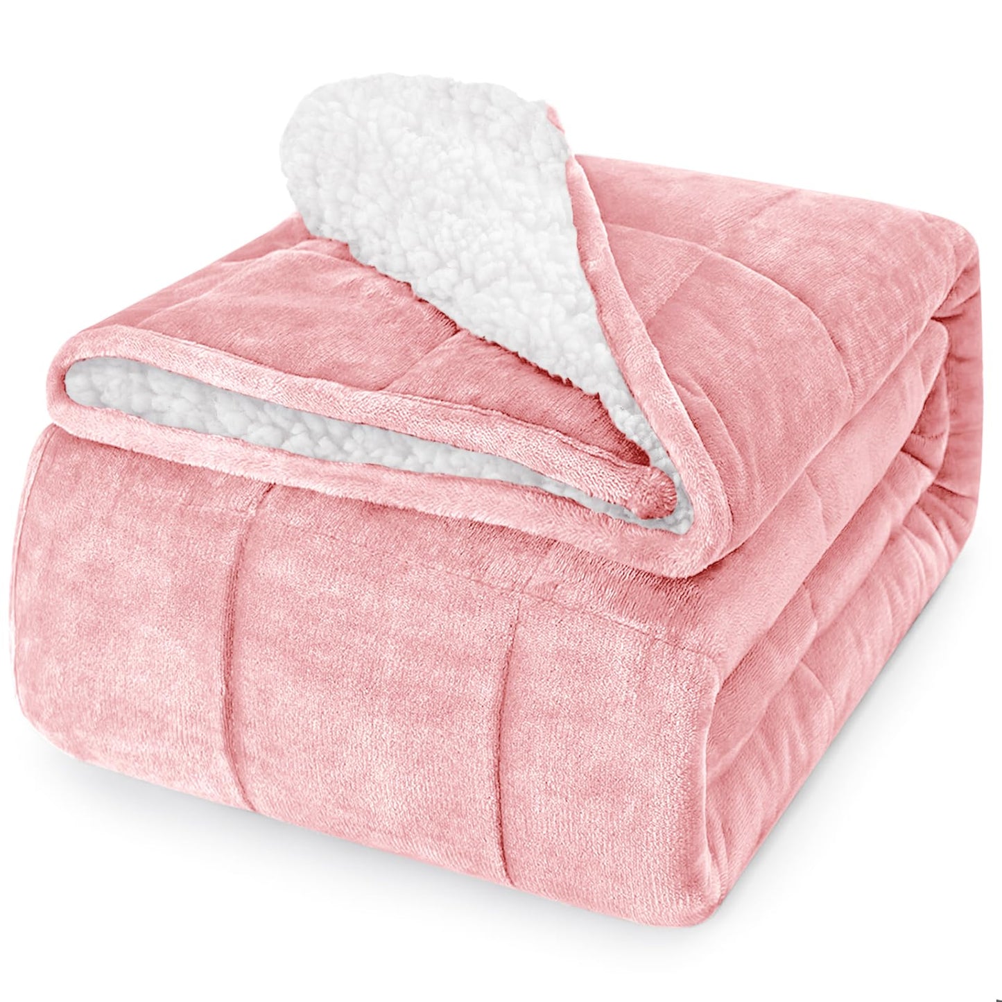 Cooling Weighted Blanket Microfiber Glass Bead Machine Washable Heavy Blanket