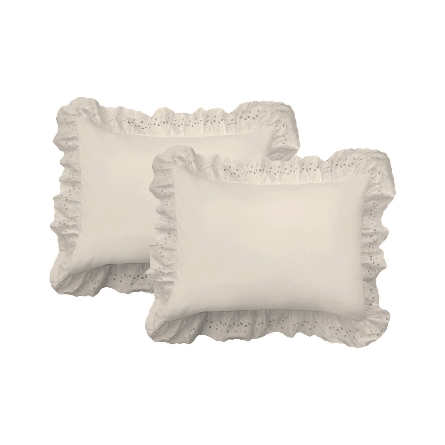 FRESH IDEAS Ruffled Bed Pillow Shams