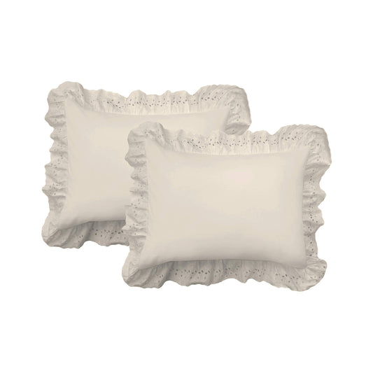 FRESH IDEAS Ruffled Bed Pillow Shams