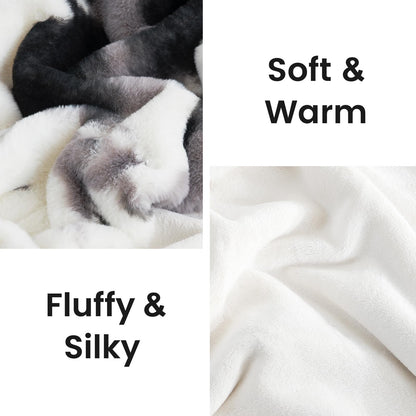 Faux Fur Sherpa Throw Blanket Double Sided Soft Fluffy Warm Couch Bed Blanket