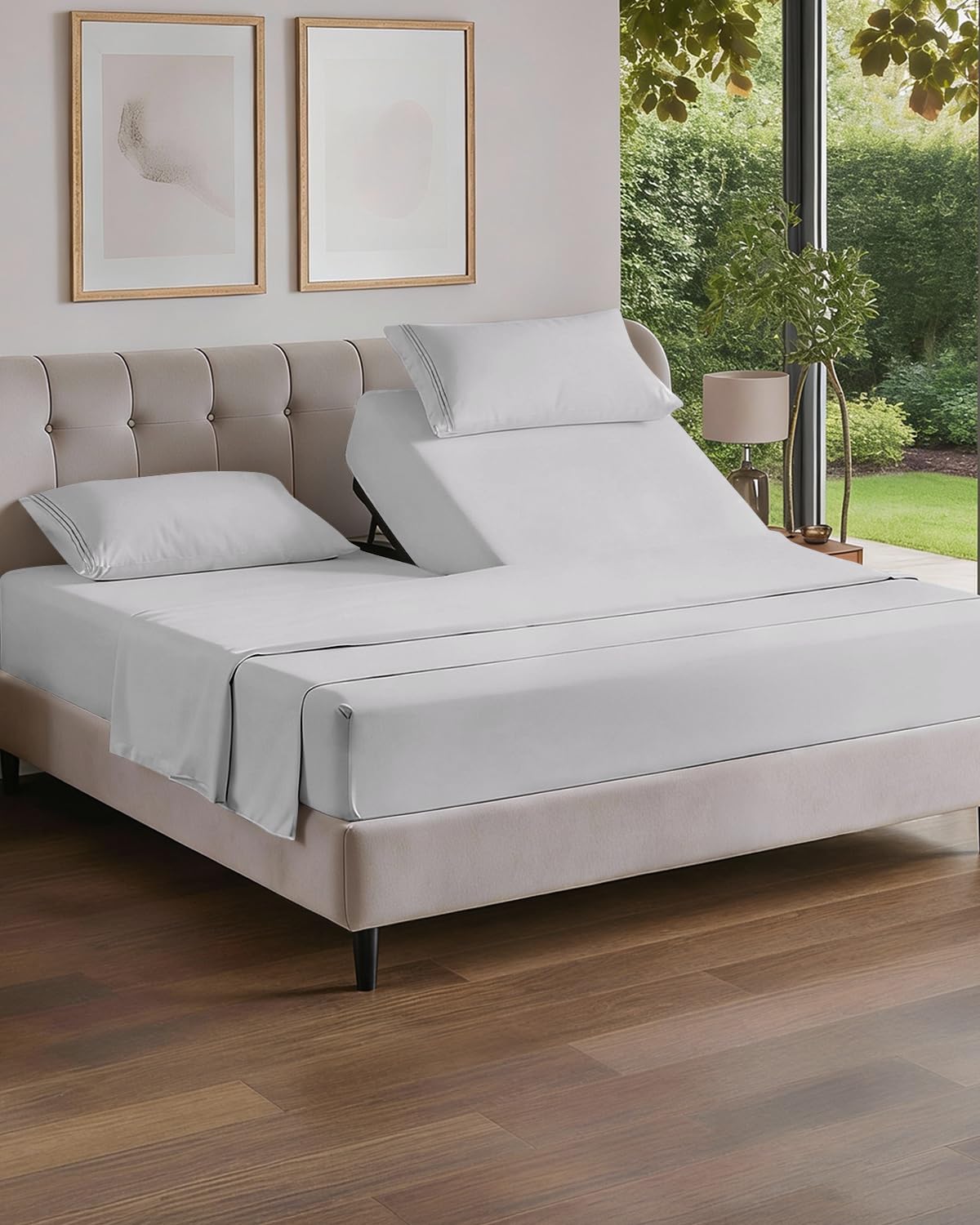 Cooling Sheet Set 4 Piece Ultra Soft Deep Pocket Breathable Bedding