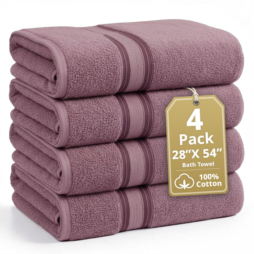 Zero Twist Cotton Bath Towel Set Quick Dry Ultra Absorbent Soft Towels