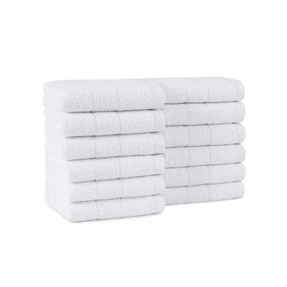 Ring Spun Cotton Washcloth Set Soft Absorbent Multipurpose Fingertip Towels