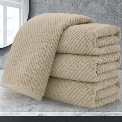 Cotton Bath Towel Set 6 Piece Soft Quick Dry Bathroom Towels Large Gift Set