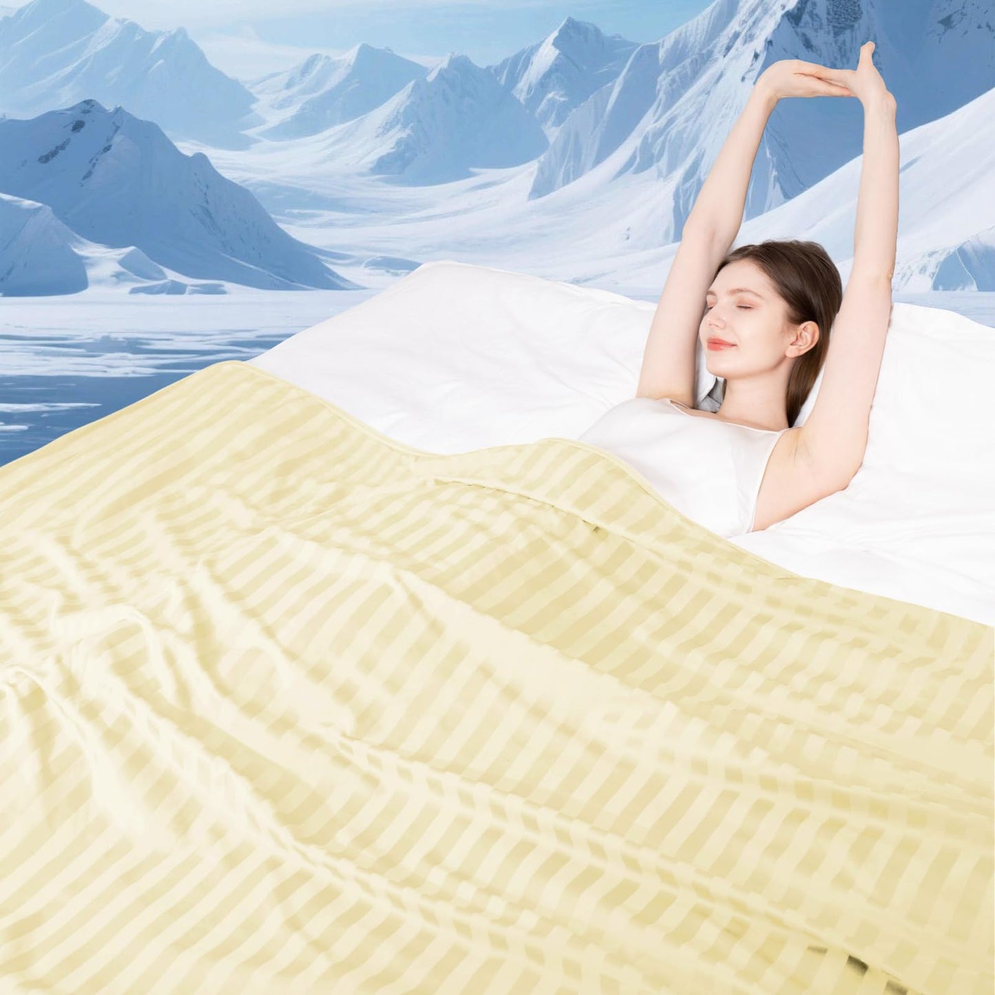 Cooling Blanket Lightweight Breathable Summer Sleep Blanket