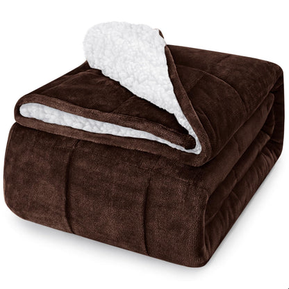 Cooling Weighted Blanket Microfiber Glass Bead Machine Washable Heavy Blanket