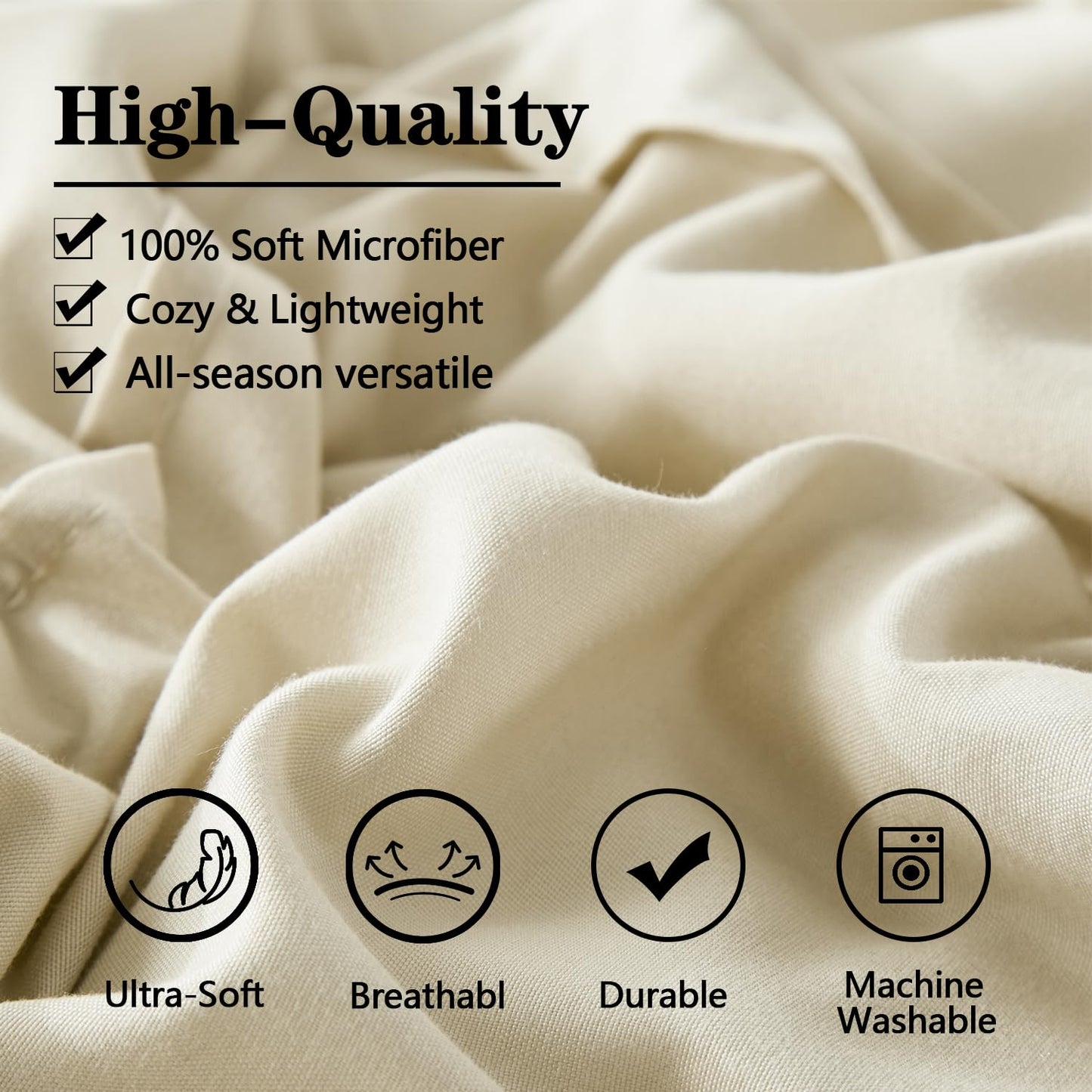 Yogeneg Grid Pinch Pleat Twin Full Queen King Comforter Set