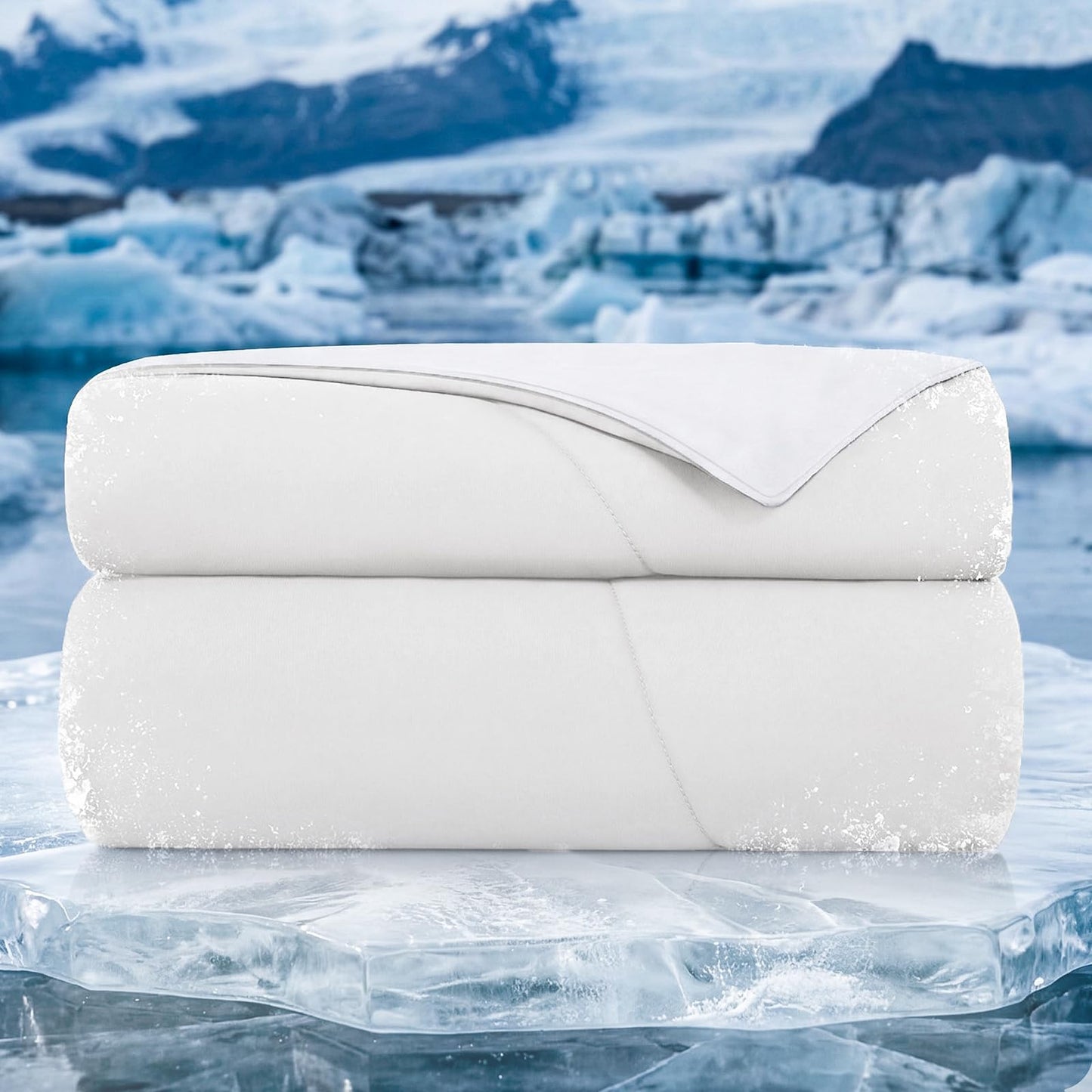 Cooling Comforter Double Sided Lightweight Ice Blanket Q-Max Breathable Summer Bedding