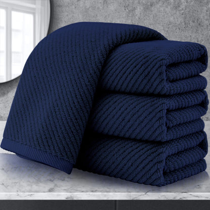 Cotton Bath Towel Set 6 Piece Soft Quick Dry Bathroom Towels Large Gift Set
