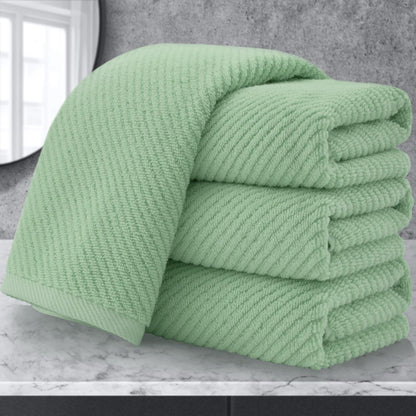 Cotton Bath Towel Set 6 Piece Soft Quick Dry Bathroom Towels Large Gift Set