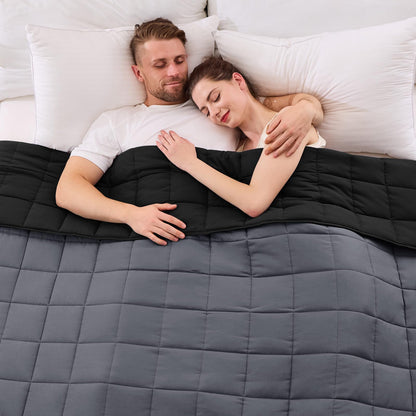 Cooling Weighted Blanket Microfiber Glass Bead Machine Washable Heavy Blanket