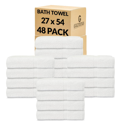 Ring Spun Cotton Bath Towel Set Hotel Spa Soft Absorbent Towels 27x54