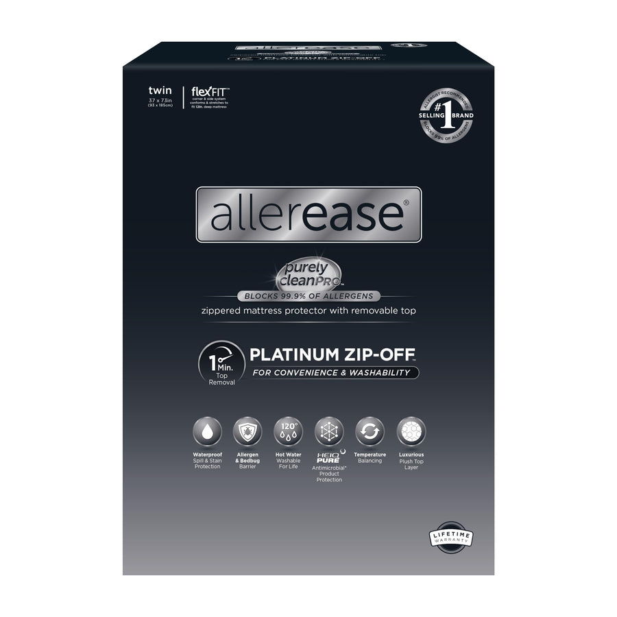 AllerEase Platinum Zip-Off Top Mattress Protector