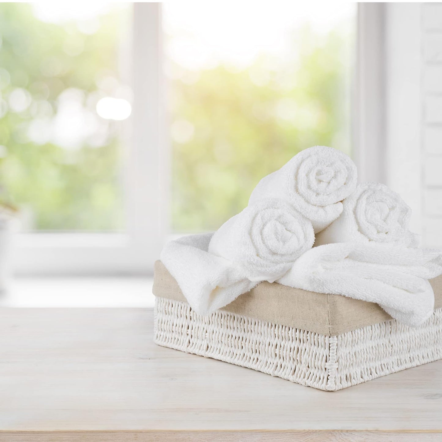 Ring Spun Cotton Bath Towel Set Hotel Spa Soft Absorbent Towels 27x54