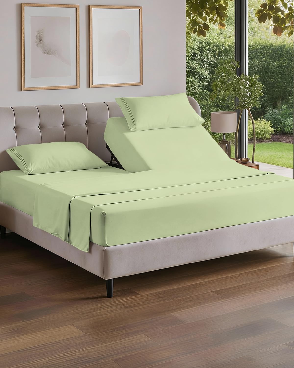 Cooling Sheet Set 4 Piece Ultra Soft Deep Pocket Breathable Bedding