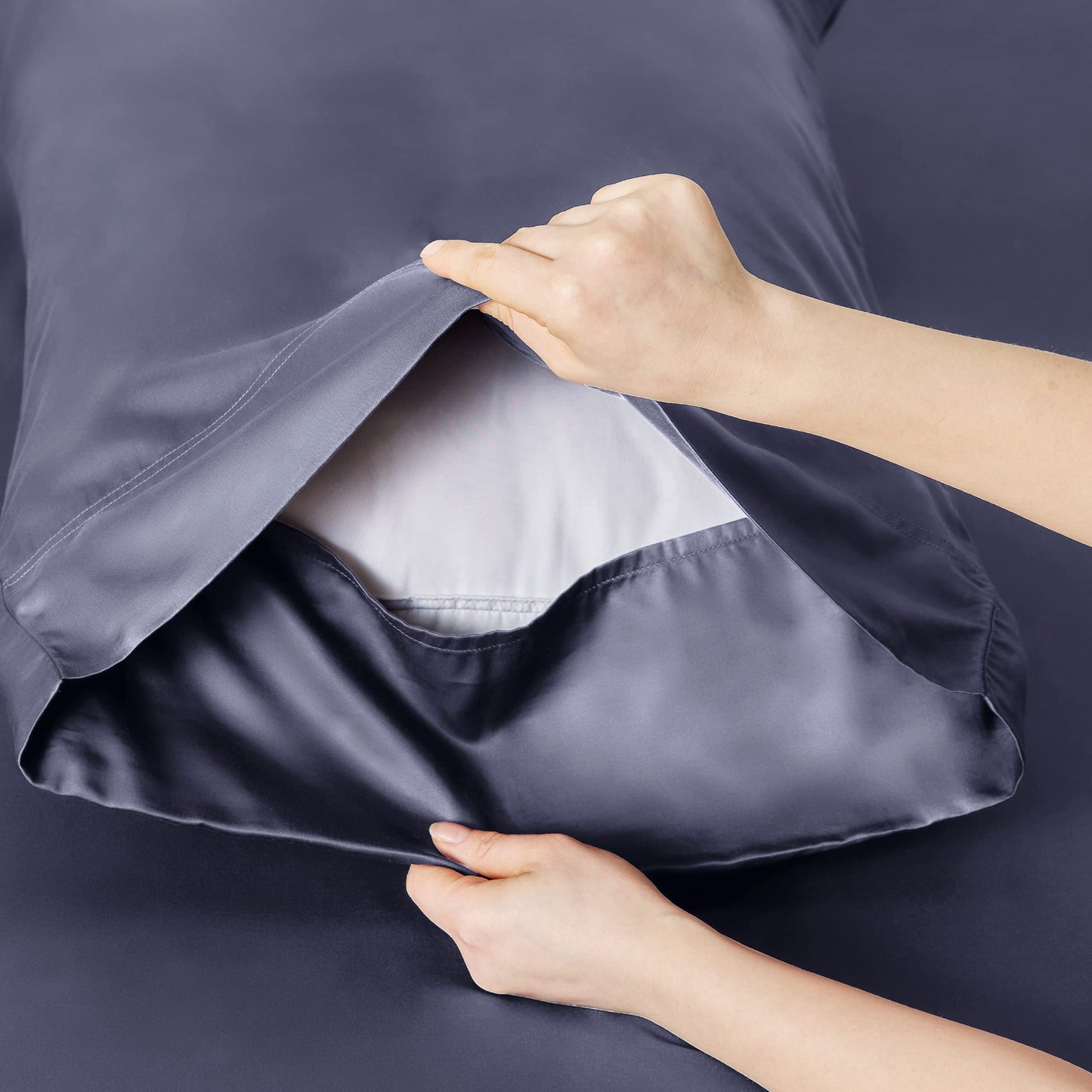Bamboo Cooling Sheet Set Deep Pocket Silky Breathable Hotel Luxury Bedding