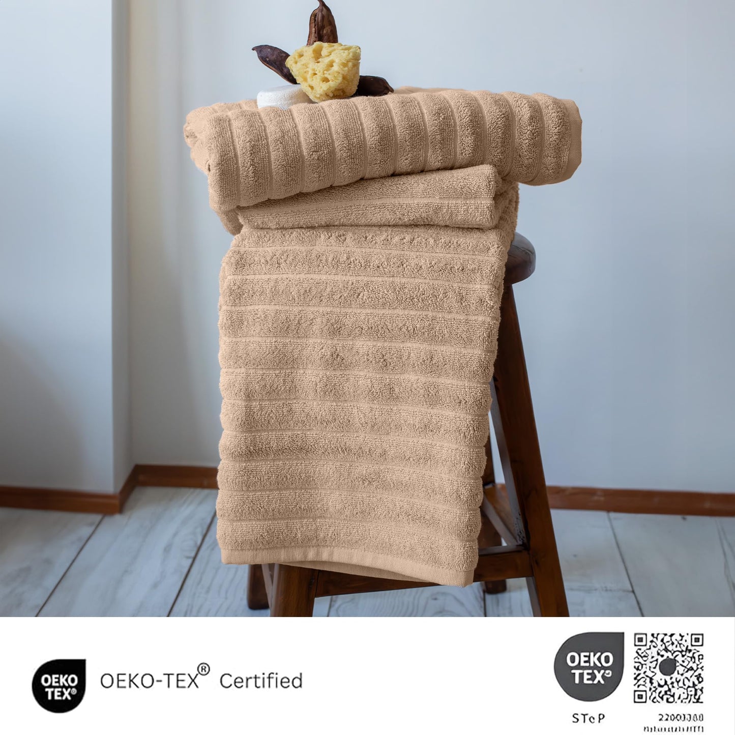 Turkish Cotton Luxury Towel Set Ultra Absorbent Spa Bath Towels