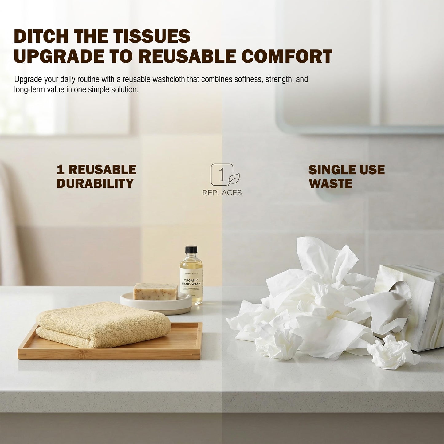 Cotton Washcloth Set Ring Spun Soft Absorbent Face Cloths Premium Towels