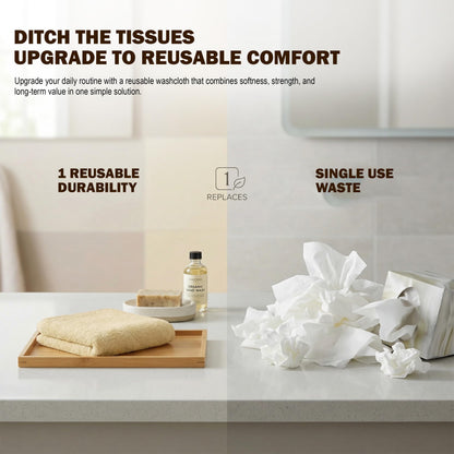 Cotton Washcloth Set Ring Spun Soft Absorbent Face Cloths Premium Towels