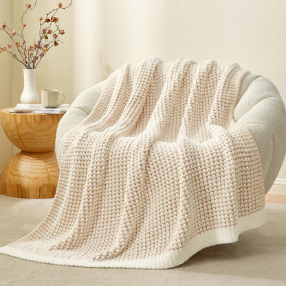 Waffle Throw Blanket Ultra Soft Lightweight Couch Bed Sofa Blanket