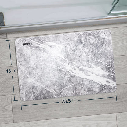 Diatomaceous Earth Bath Mat Quick Dry Non Slip Absorbent Bathroom Floor Mat