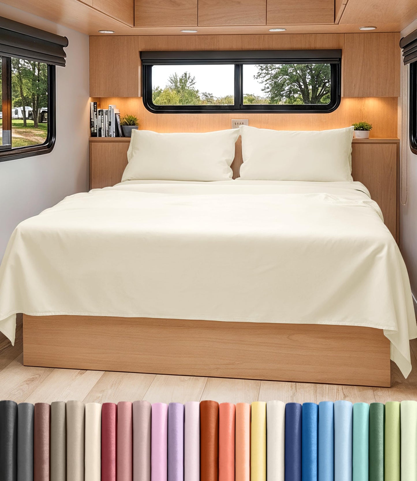 Cooling Sheet Set 4 Piece Ultra Soft Deep Pocket Breathable Bedding