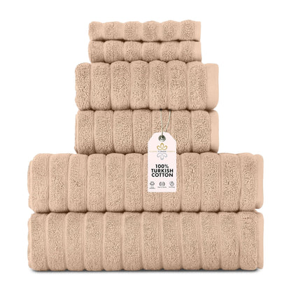 Turkish Cotton Luxury Towel Set Ultra Absorbent Spa Bath Towels